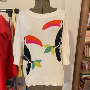 Kate Spade Toucan Slouchy Sweater